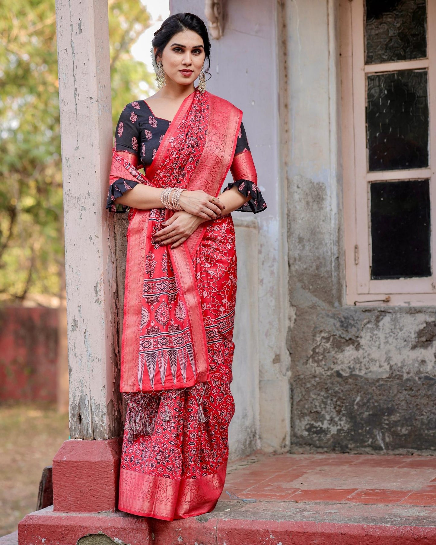 Red Silk Saree