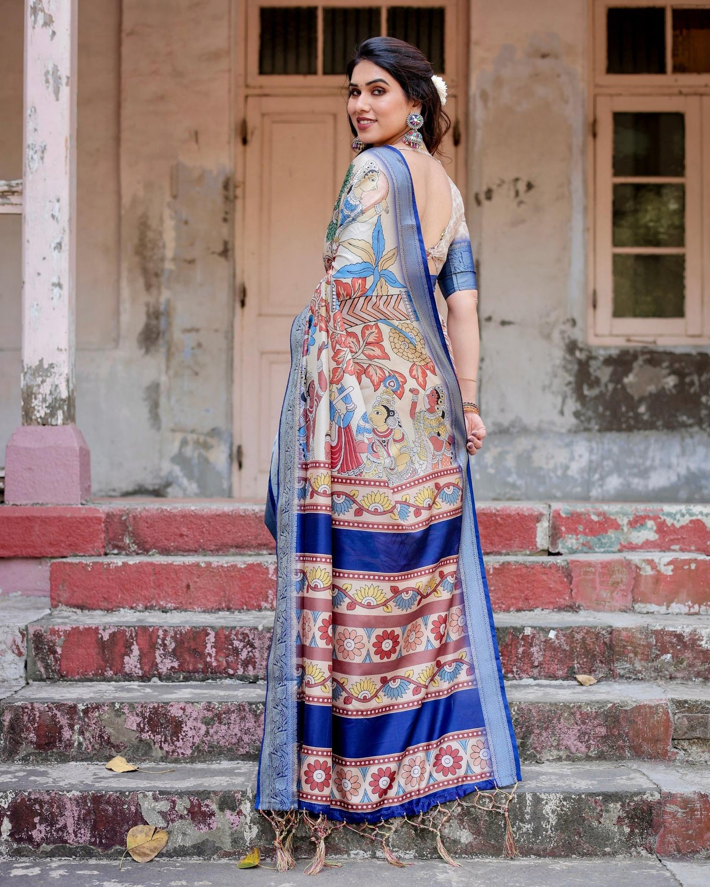 Printed Pure Silk Sarees with price