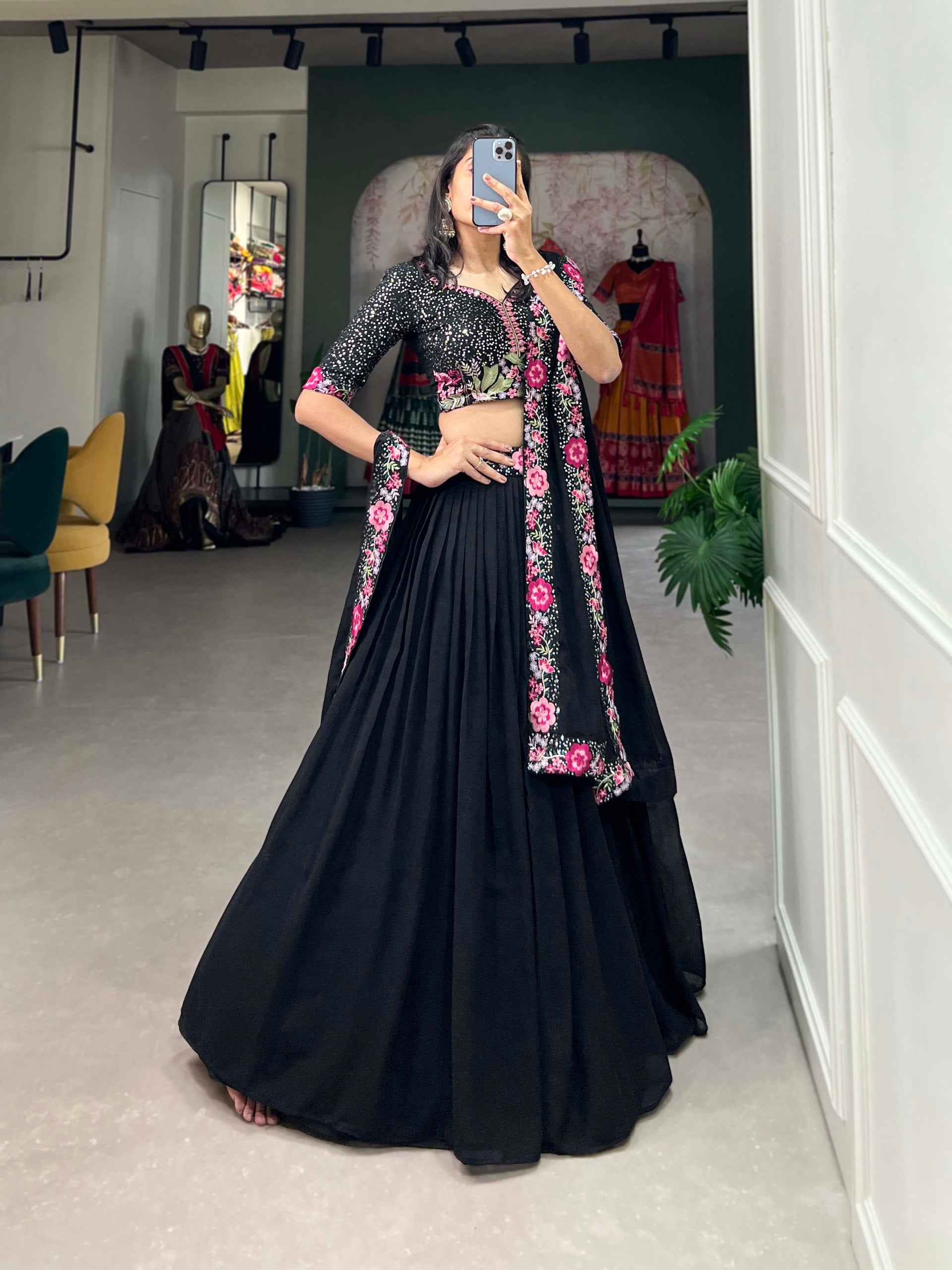 Plain Lehenga Designs for Wedding