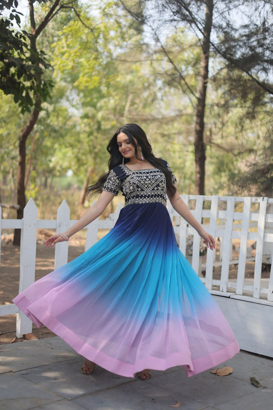 Multi colour Gown online