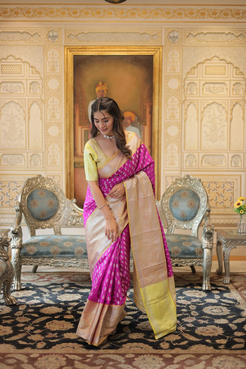 Stylish saree with blouse