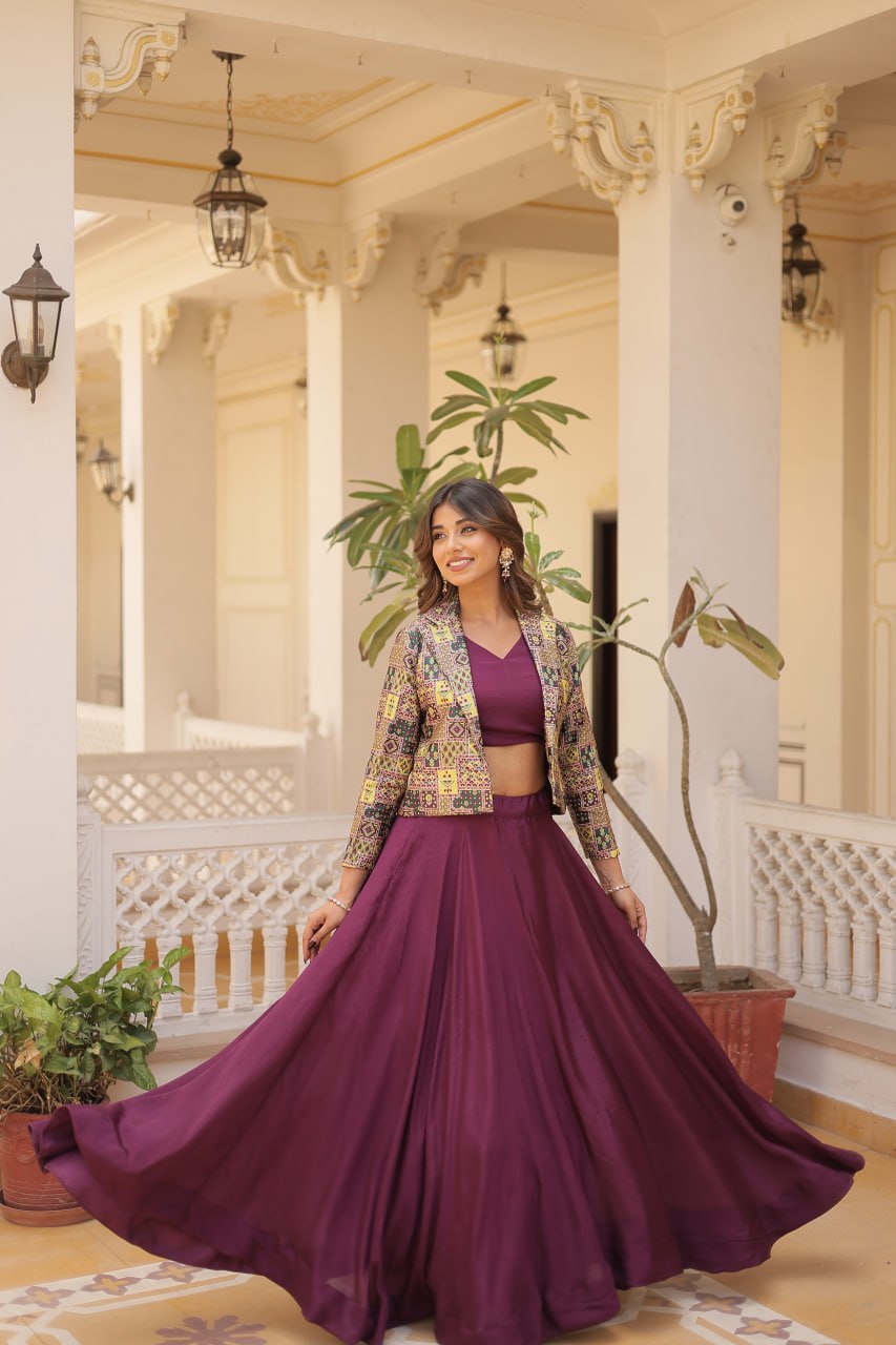 long koti lehenga design