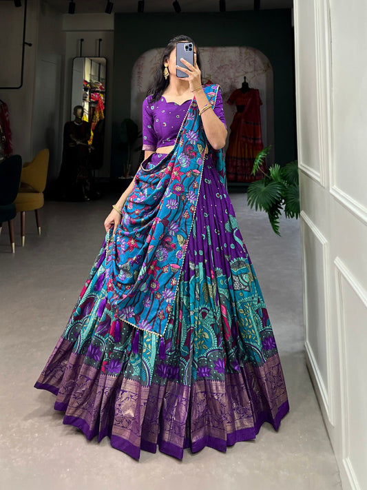 Purple Lehenga Choli combination