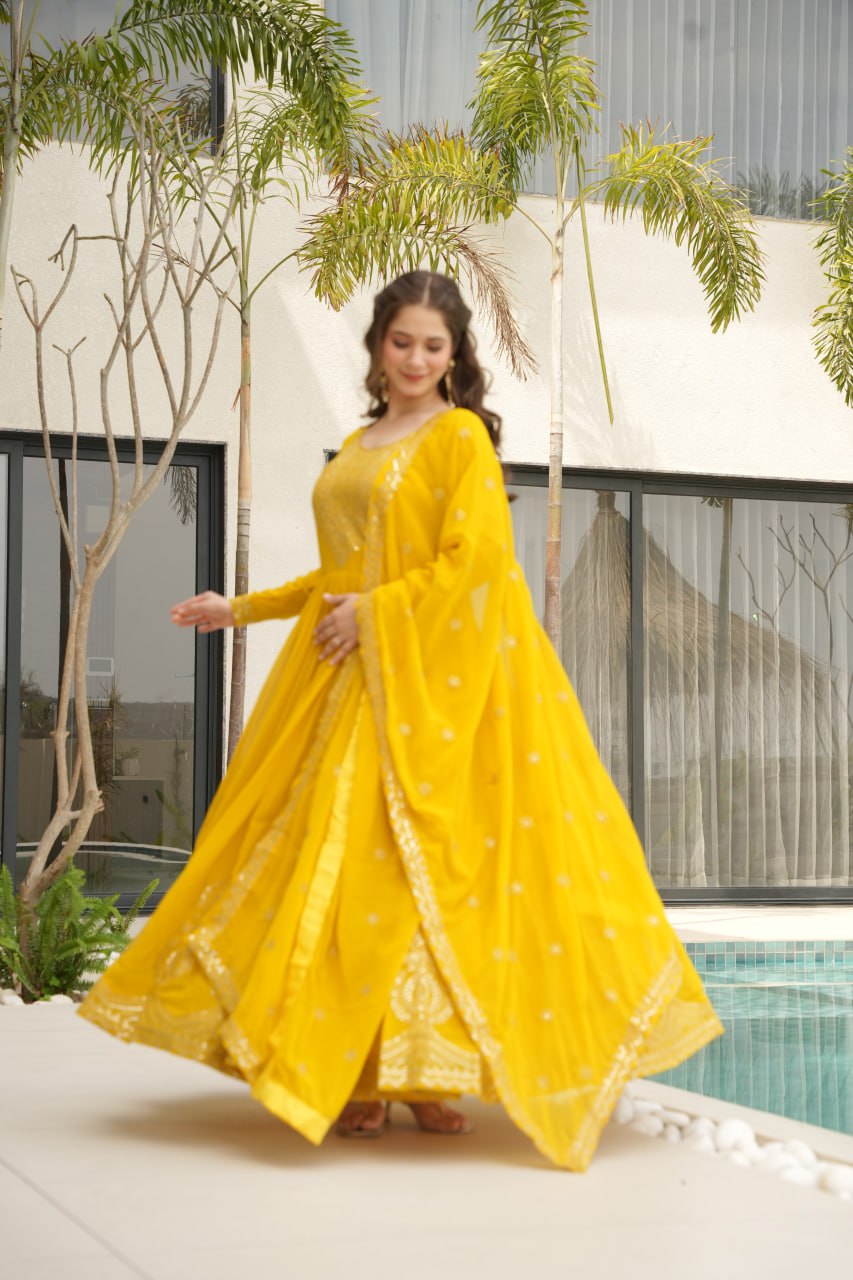 Yellow Gown for wedding