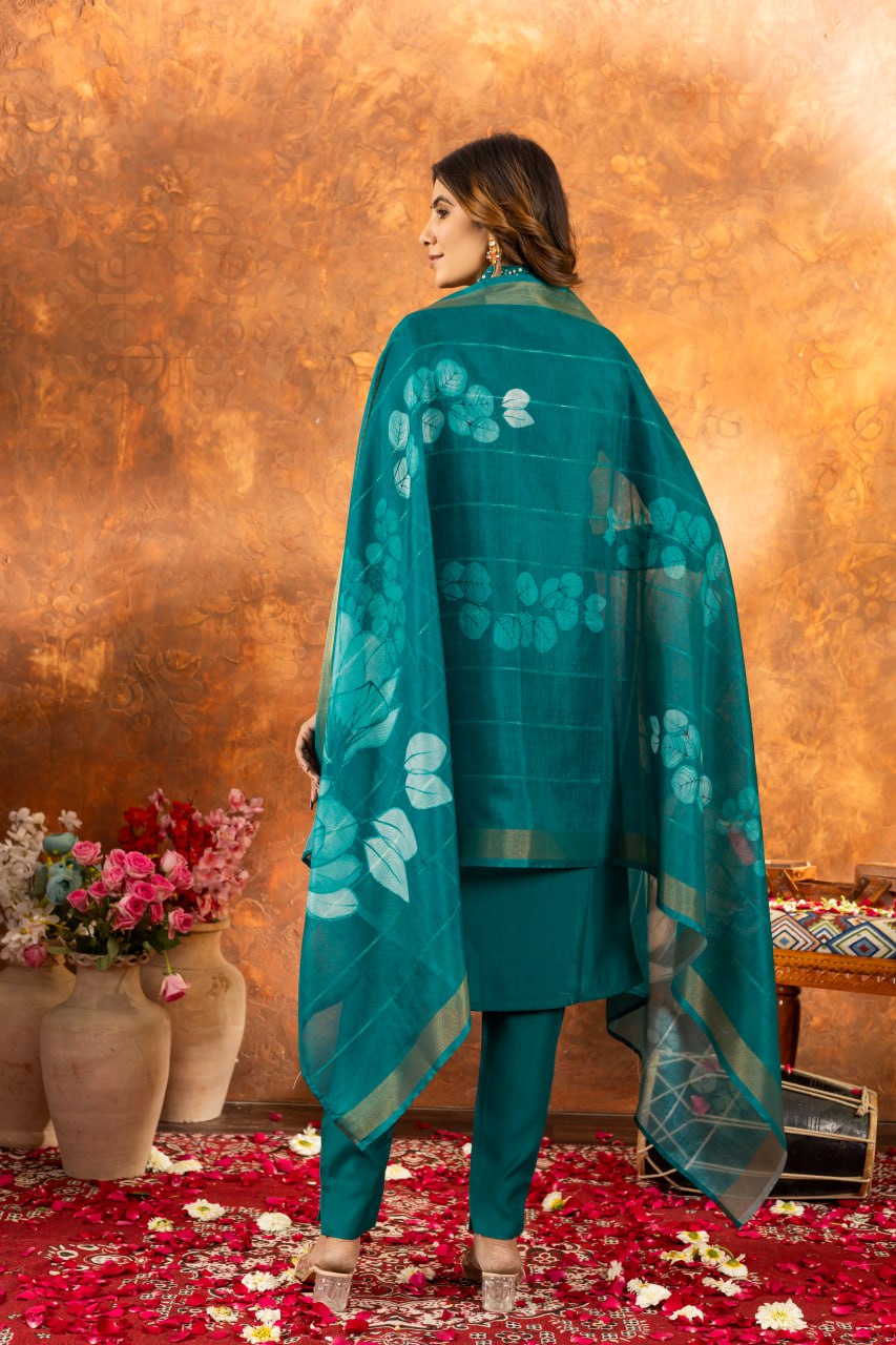 Rama roman silk salwar suit with dupatta online