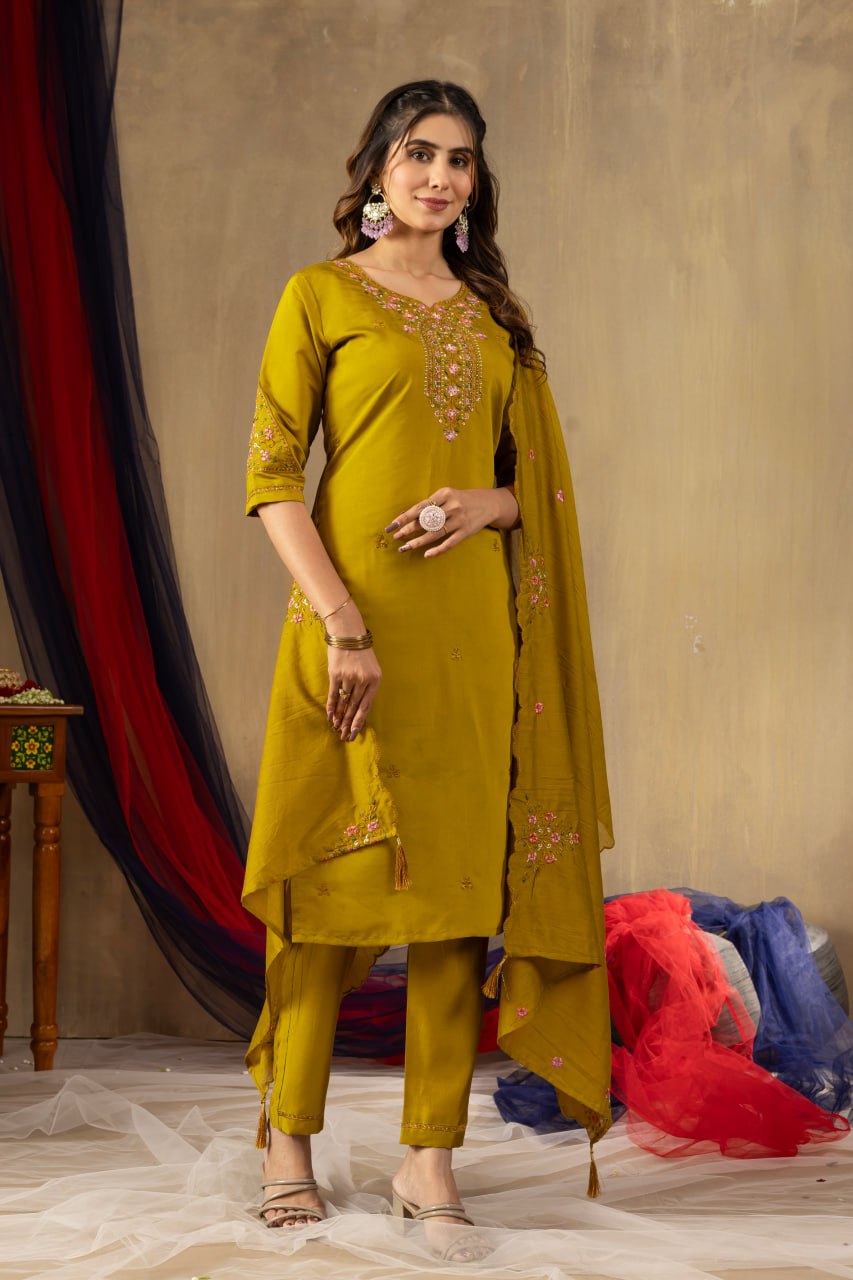 Yellow salwar kameez latest designs