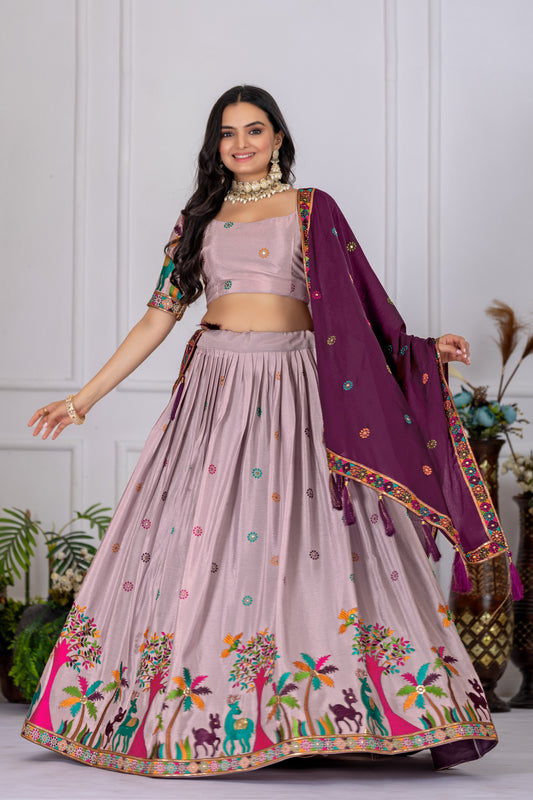 Designer purple color chaniya choli UK