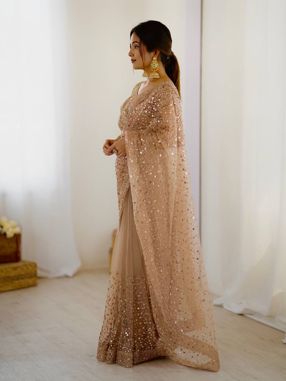 Wedding wear saree with online