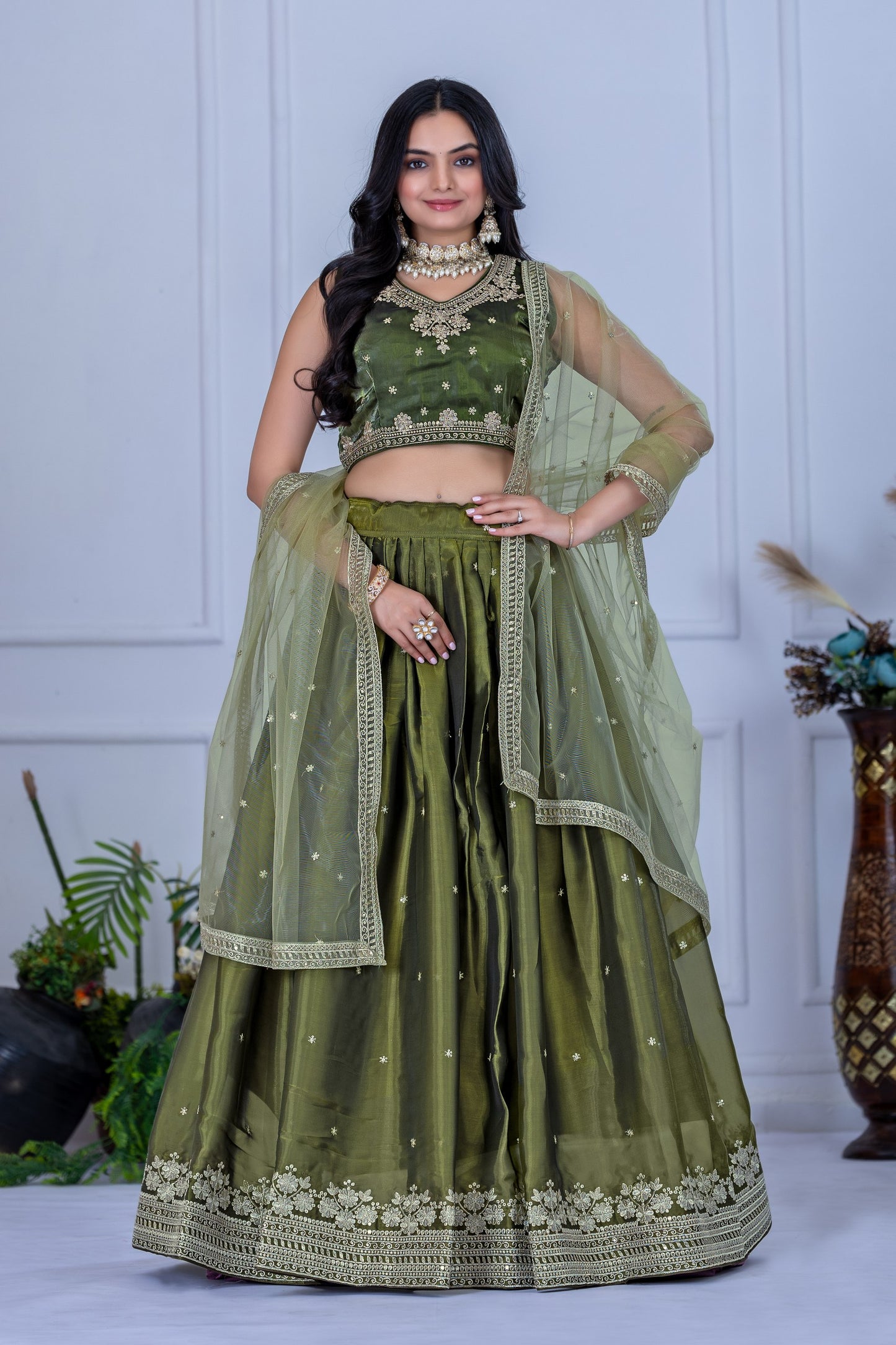 mehendi jimmy choo lehenga choli for women