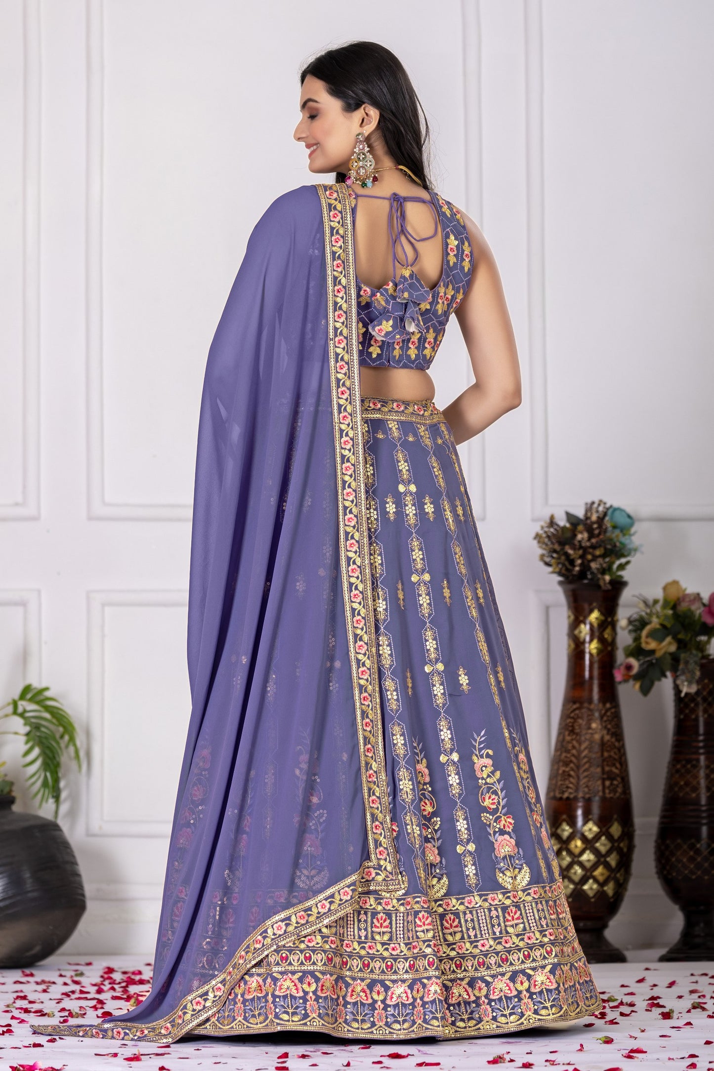 Party wear designer lehenga choli price