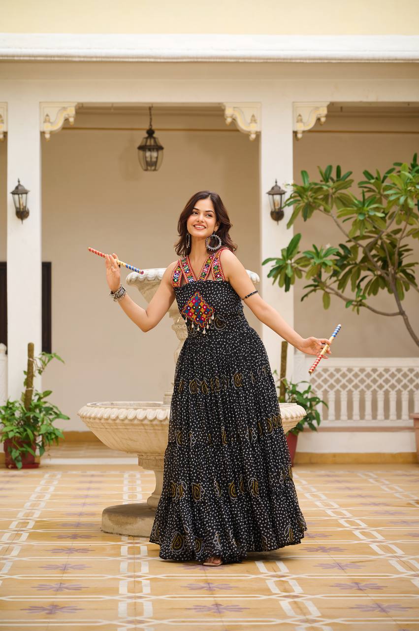 Black gown for Women Party Wear