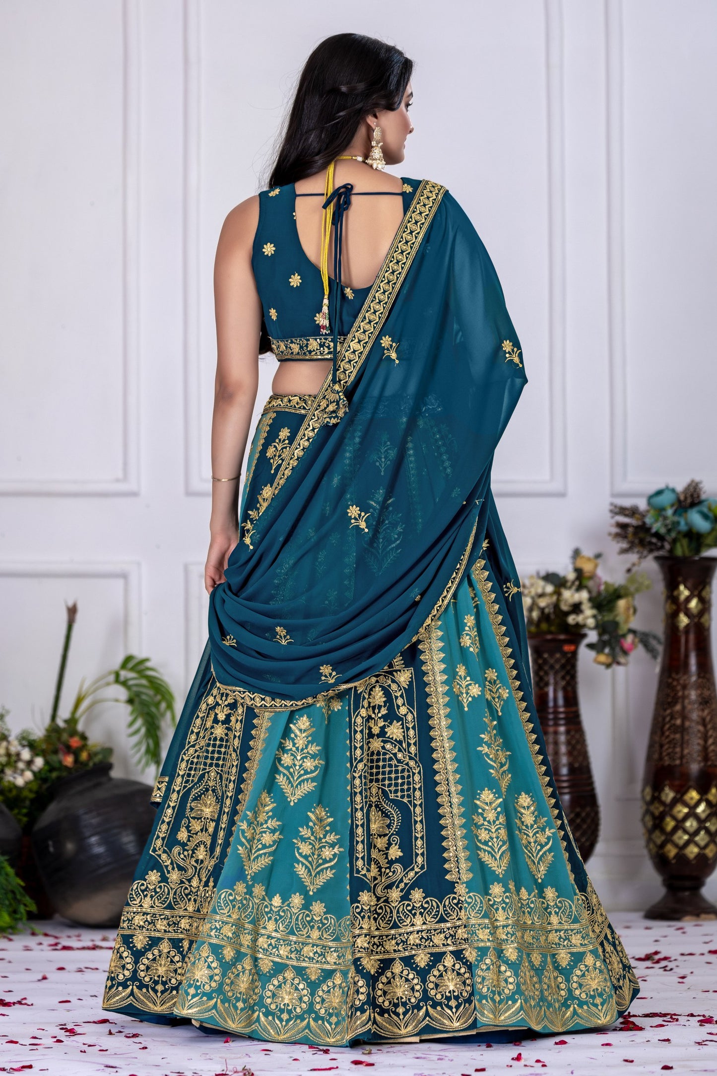 Designer traditional georgette lehenga choli