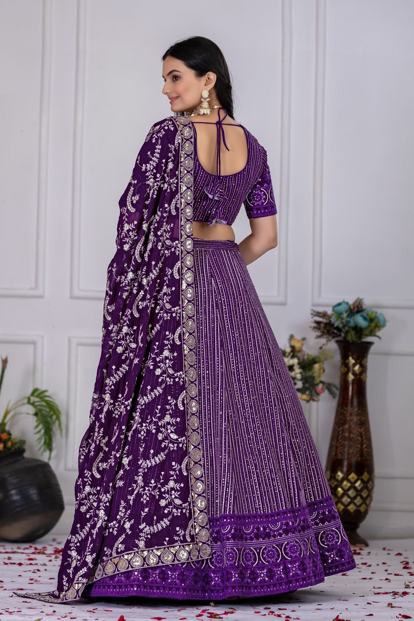 purple Lehenga for Wedding