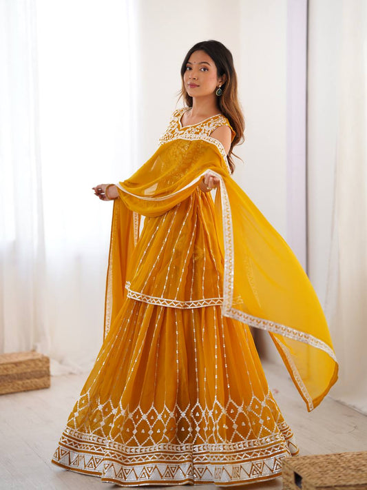 party wear lehanga choli