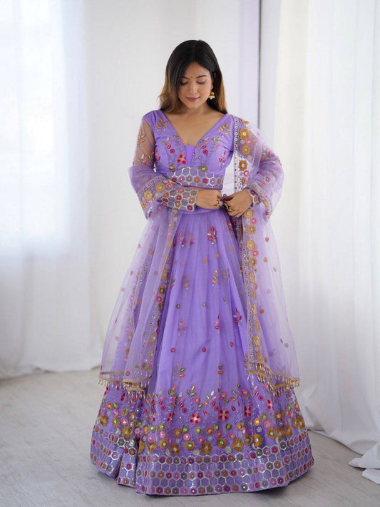 Purple Lehenga Choli