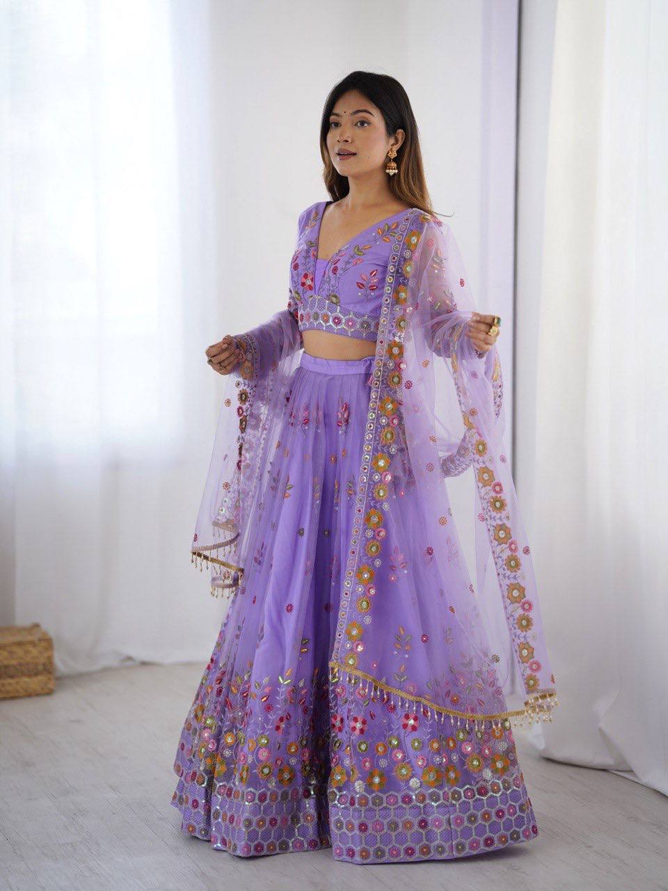 Purple lehenga bridal online