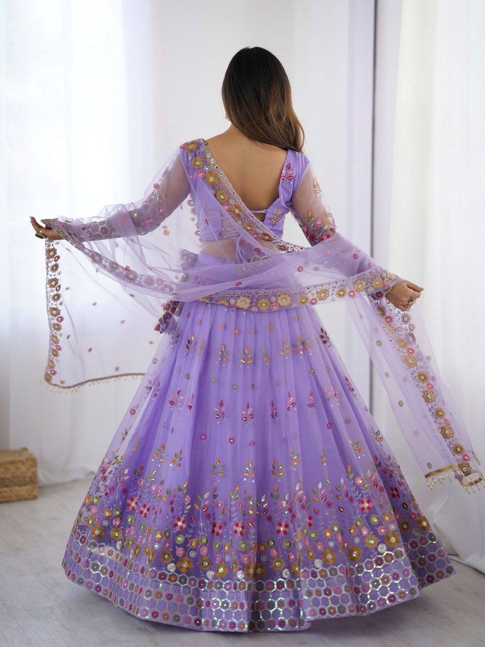 Purple lehenga bridal with price