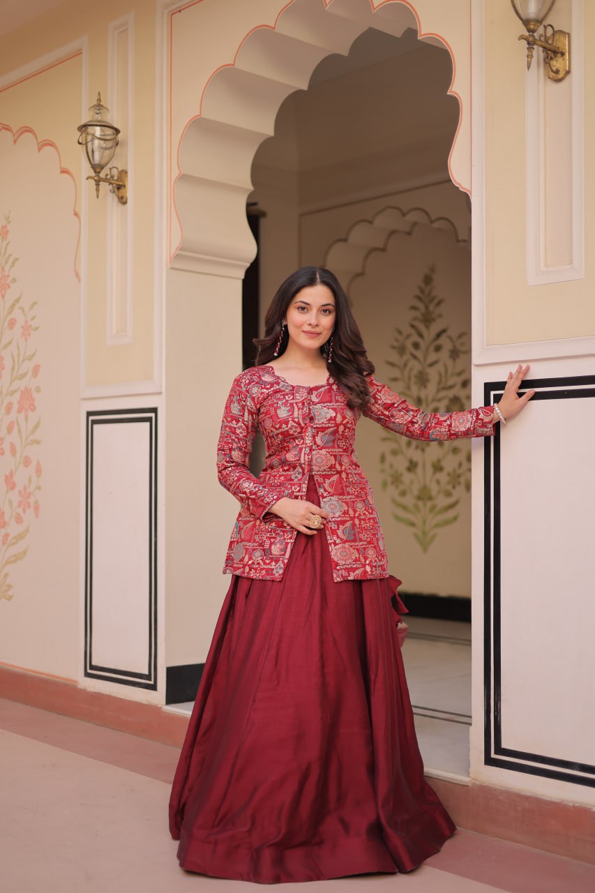 Wedding wear lehenga with blouse