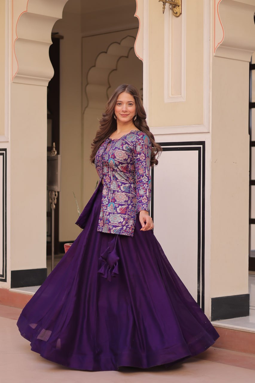 Light purple lehenga Bridal