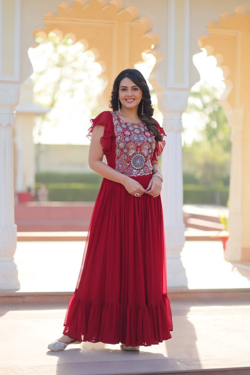 Designer heavy gown