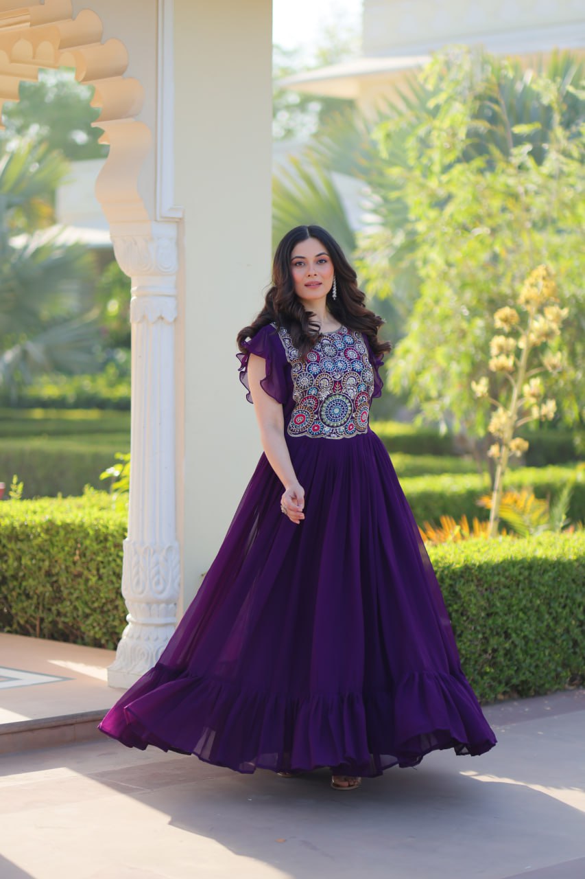 Party wear designer gown price