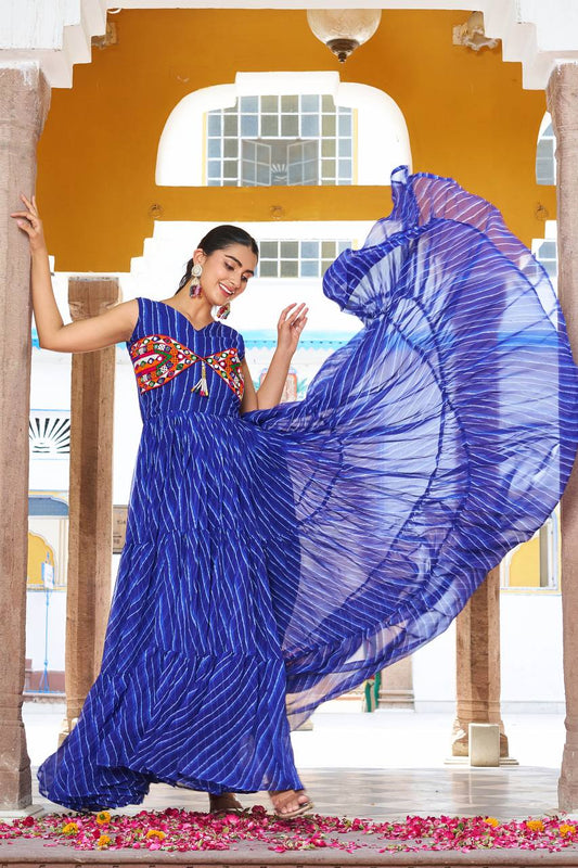 Readymade georgette gown for women