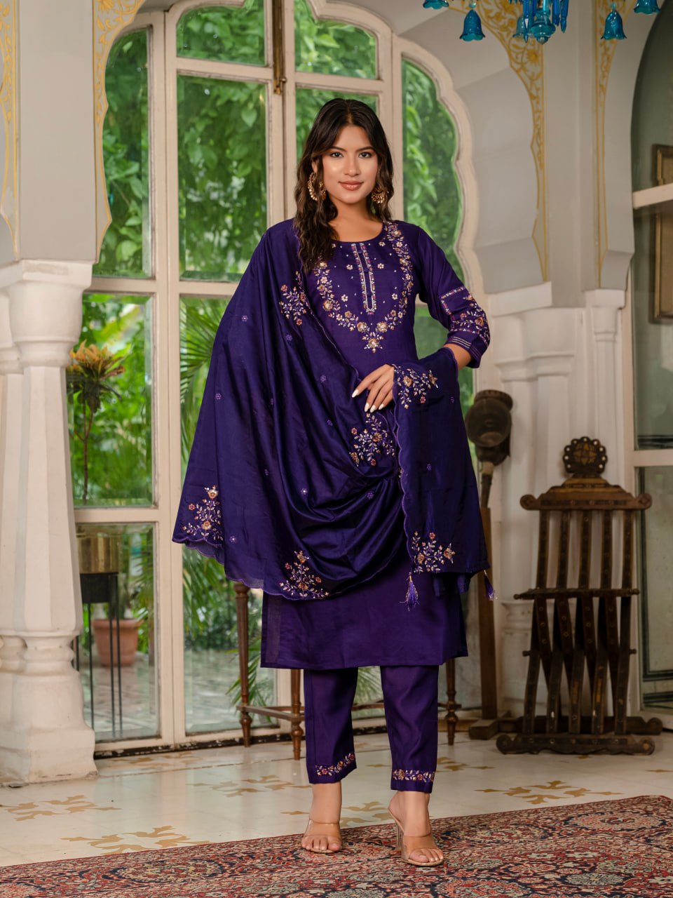 Party wear hand work kurtis