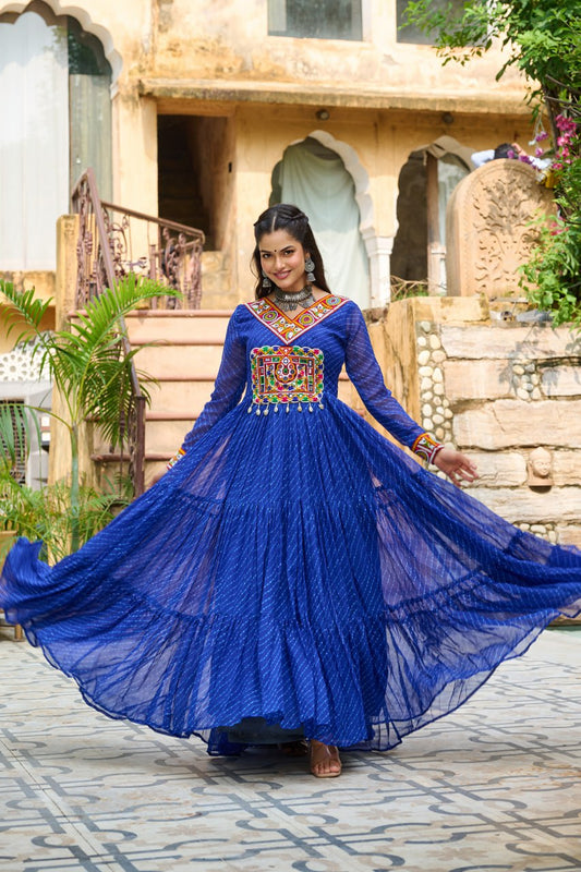 Maxi garba dress for women