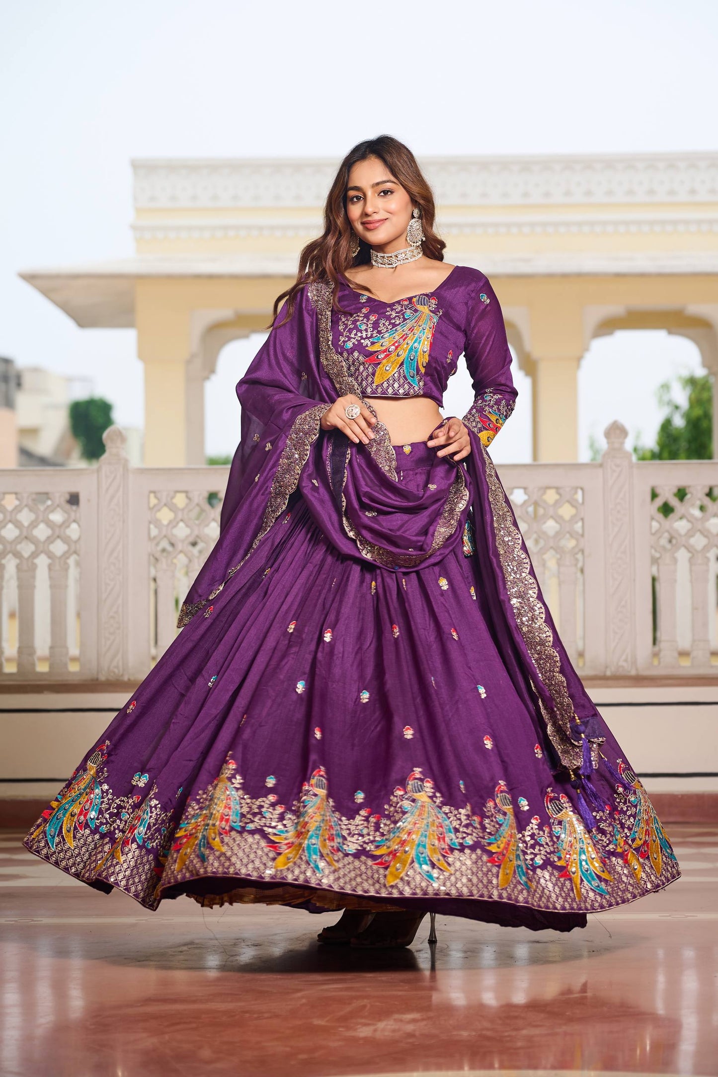Purple Lehenga Bridal