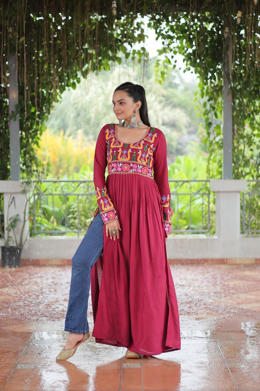 Garba wear rayon kurtis