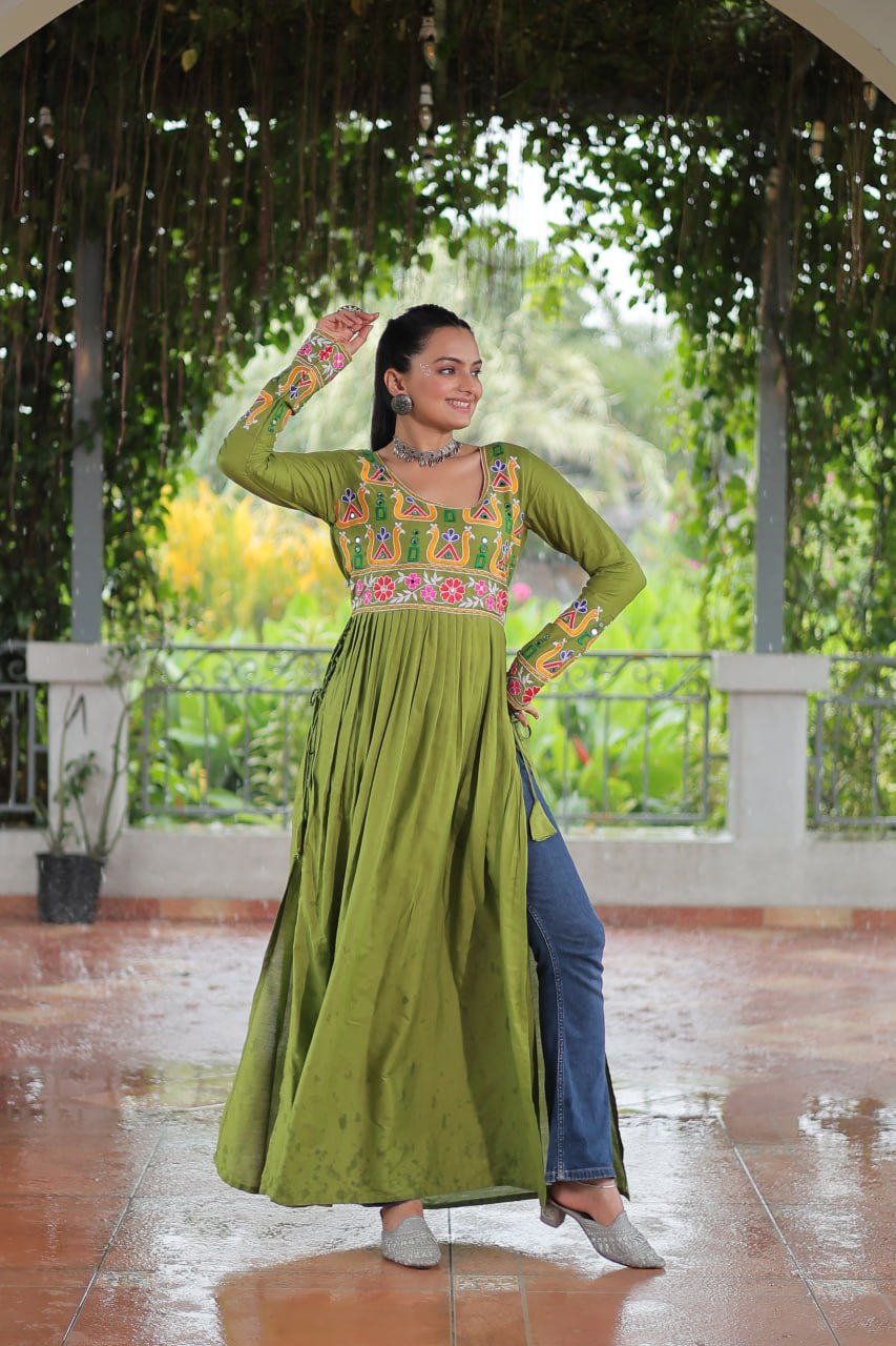 Green Kurti for women
