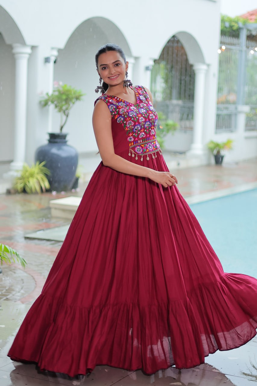 Navratri wear gown USA