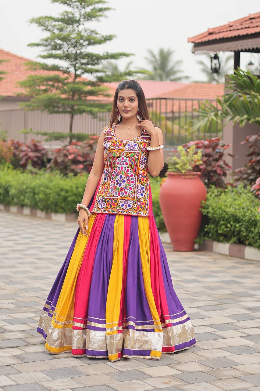 Multi color lehenga choli for women