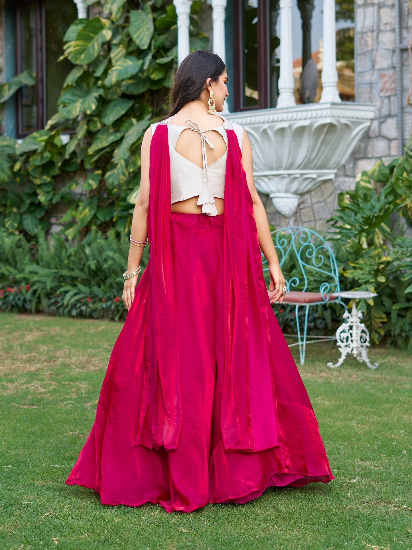Pink color fendy silk lehenga for party