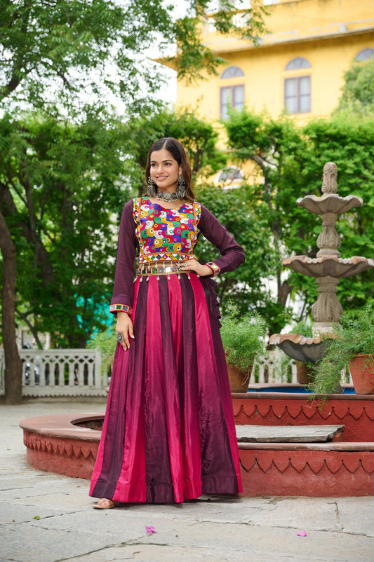 Purple color lehenga choli