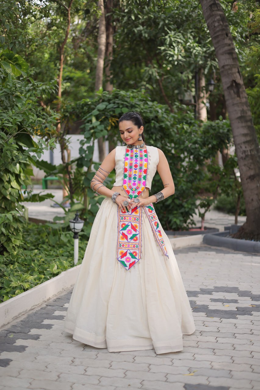 White Lehenga Choli