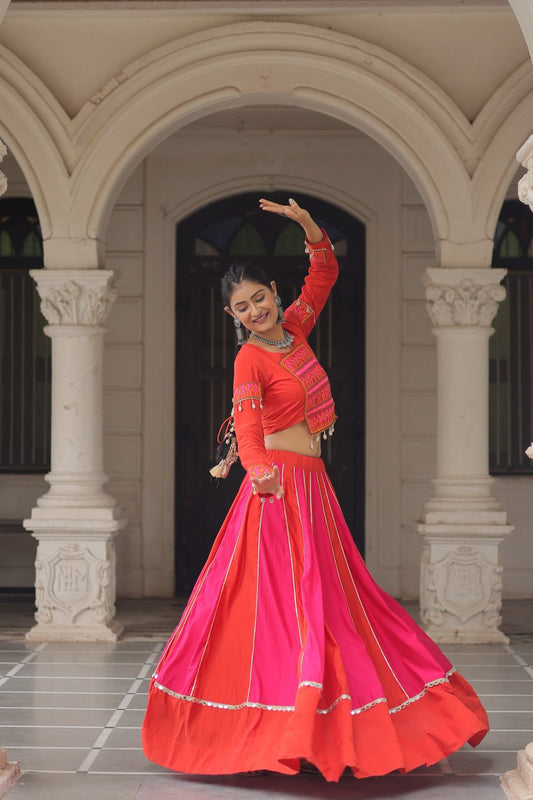 Navratri wear pink roman lehenga choli in USA