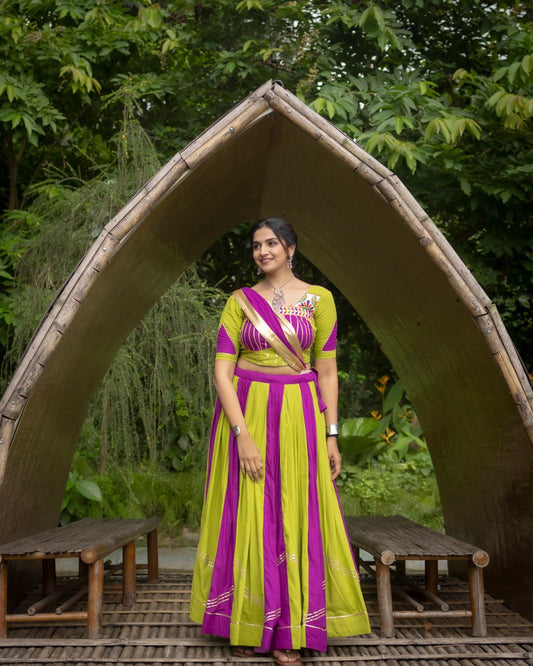 Navratri wear green lehenga choli in USA