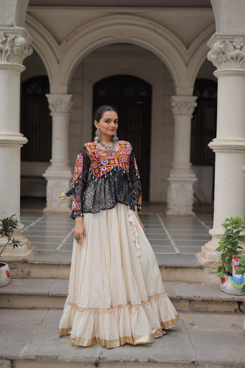 Black gamthi work lehenga choli in usa