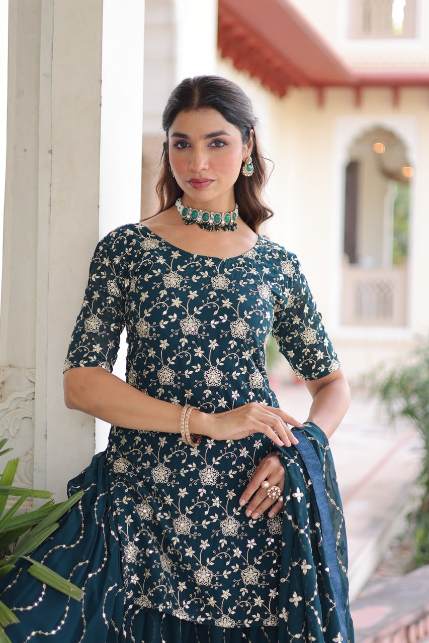stitched sharara suits for women