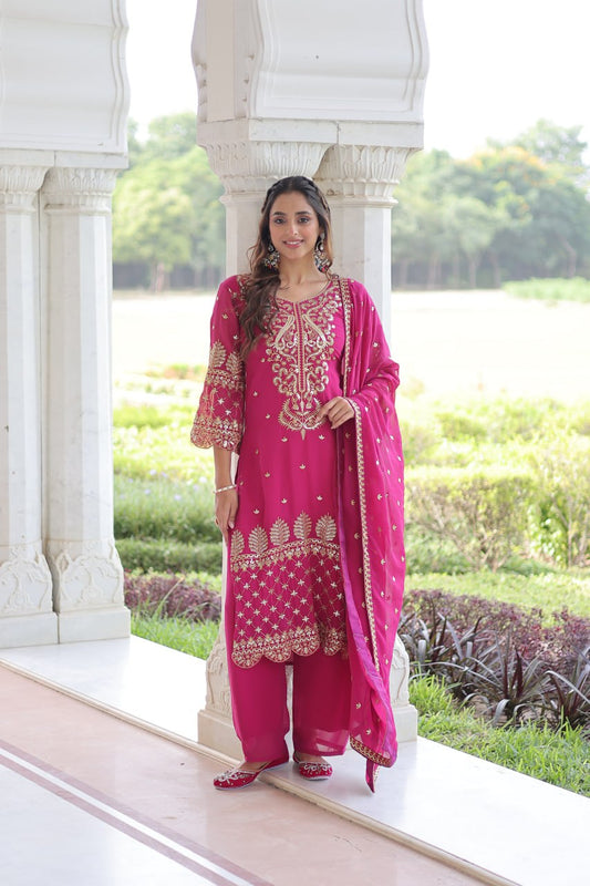 Pink Ready to Wear Salwar Suits for Wedding Guest