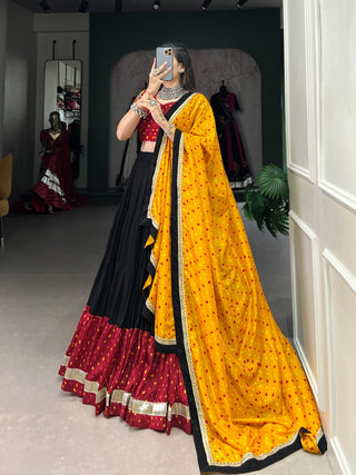 Black traditional lehenga choli