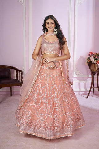 Simple PInk Lehenga