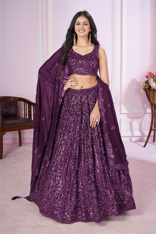 Purple Lehenga Bridal