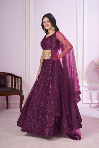 Purple Lehenga Bridal