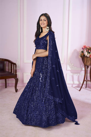 Bollywood Blue Lehenga 