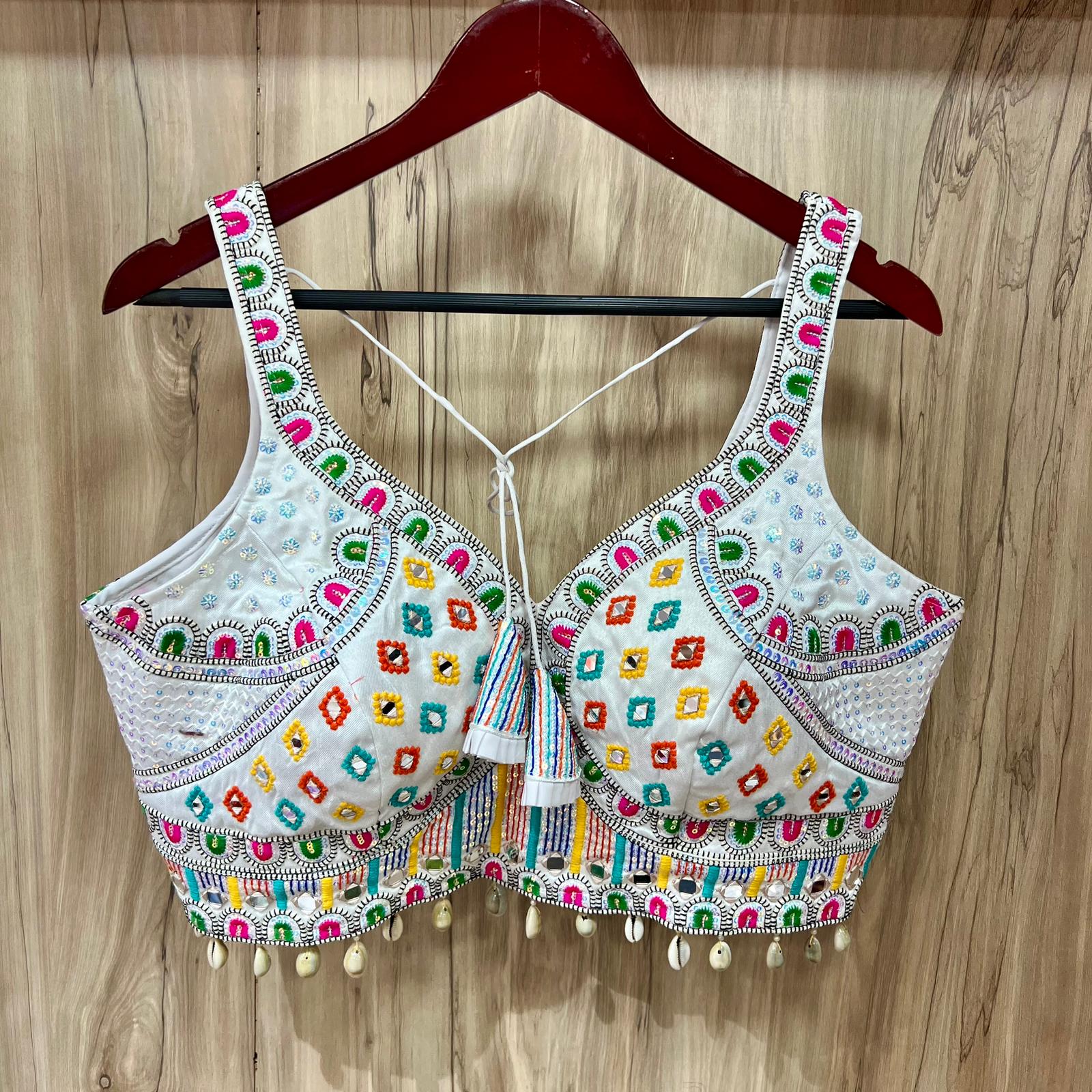  Navaratri For White Blouse