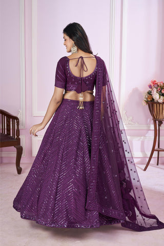 Beautiful Purple Lehenga