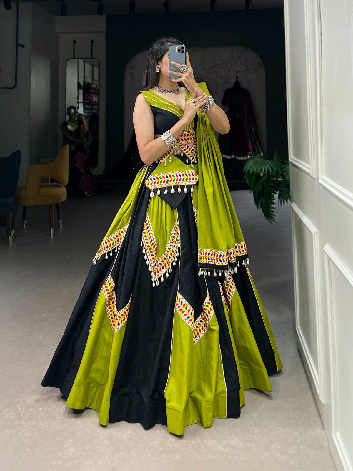 South Indian look ghagra Choli