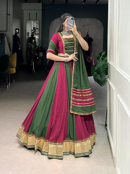 Navratri wear maroon color chaniya choli